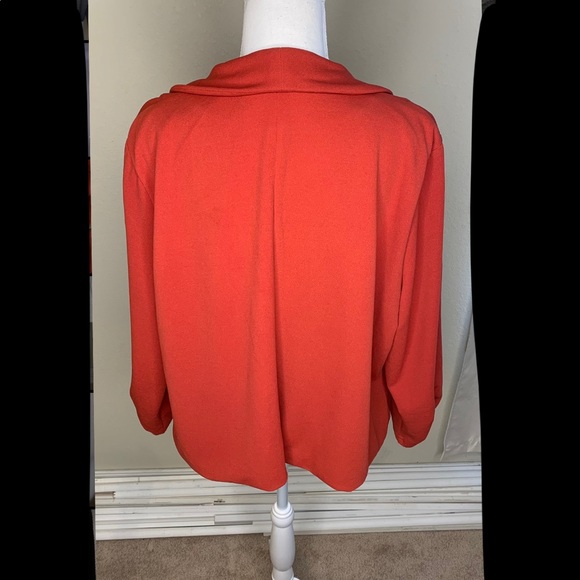 FASHION TO FIGURE: Orange Blazer Jacket - Hook & Eye Closure (FTF) 🦆 - Picture 2 of 6